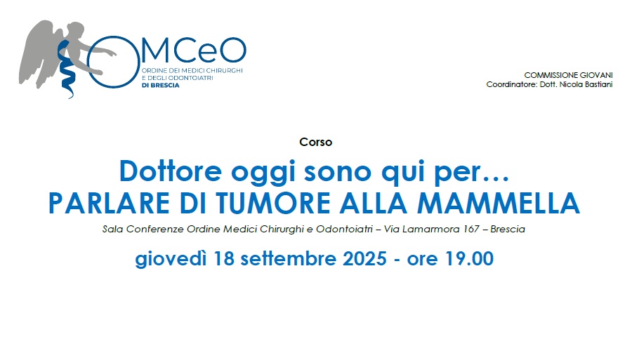 Clicca per accedere all'articolo Dottore oggi sono qui per… PARLARE DI TUMORE ALLA MAMMELLA