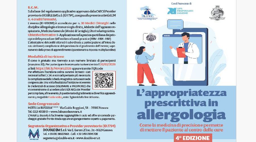Clicca per accedere all'articolo L’appropriatezza prescrittiva in allergologia