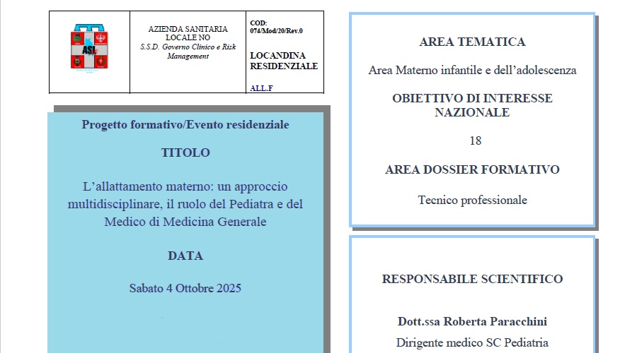 Clicca per accedere all'articolo L’allattamento materno: un approccio multidisciplinare, il ruolo del Pediatra e del Medico di Medicina Generale