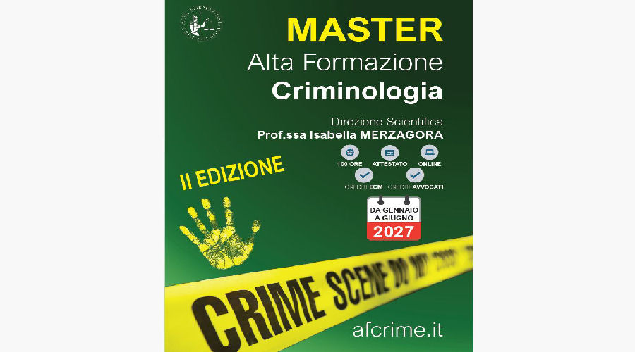 Clicca per accedere all'articolo Alta Formazione Criminologia