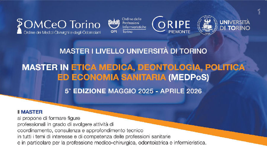 Clicca per accedere all'articolo Master di I livello in etica medica, deontologia, politica ed economia sanitaria