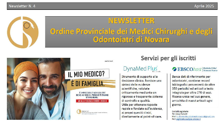 Clicca per accedere all'articolo Newsletter N. 4  2025