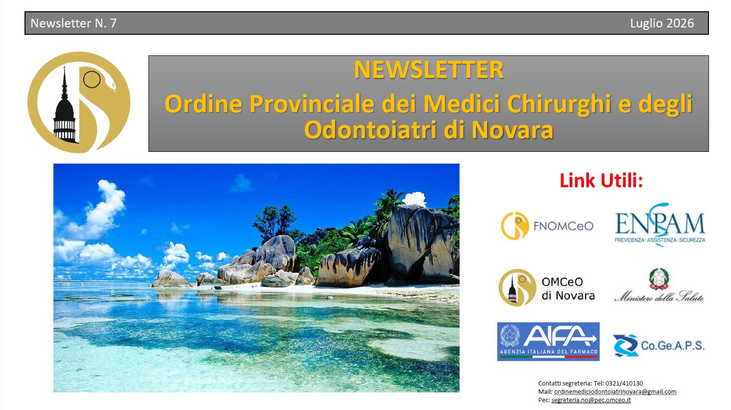 Clicca per accedere all'articolo Newsletter N. 7  2026
