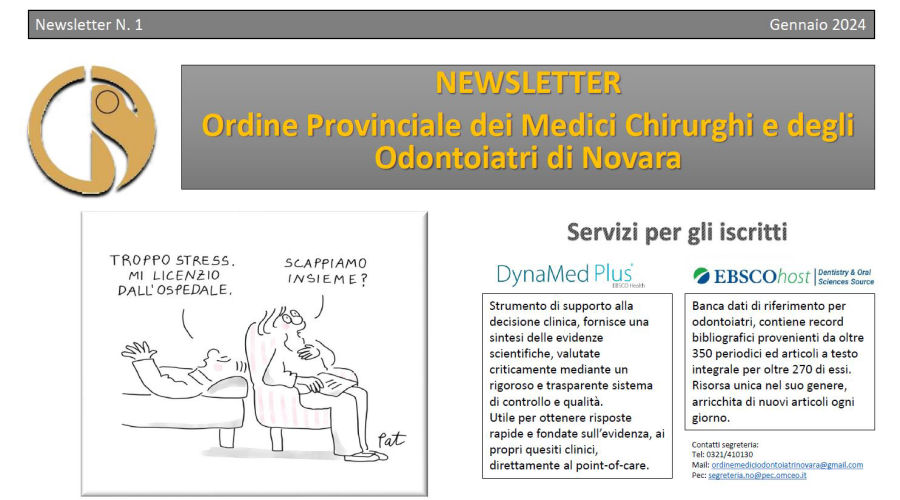 Clicca per accedere all'articolo Newsletter N. 1  2024